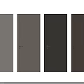 Sleek Modern Swing Doors with Multiple Finishes and Neutral Colors for Home Interior