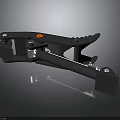 Household Adjustable Black Clamp Tool With Metal Parts Plastic Handle And Red Button