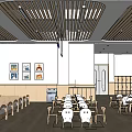Kindergarten Naptime Classroom Interior With Wooden Beds Small Tables Chairs And Natural Light