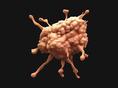 Detailed 3D Virus Structure Model With Spikes For Scientific Visualization 3d model