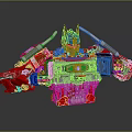 Optimus Prime Action Figure With Red Blue Silver Mechanical Details And Armor Design