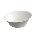 Minimalist Modern White Round Bowl Shaped Ceramic Washbasin With Smooth Surface