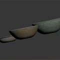 Elegant Celadon Glazed Tableware Set Featuring Four Bowls With Floral Patterns And Various Sizes