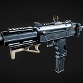 MP930 variant submachine gun 3d model