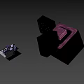 Futuristic Cyberpunk Game Character In Mechanical Tech Sci Fi Environment