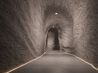 Passage Corridor Passage Display Cave Geology Cave model