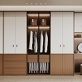 Middle style wardrobe 3d model