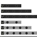 Modern Switch Panels With Various Button Counts And Sleek Black Design