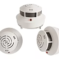 White Circular Smoke Detectors Fire Safety Equipment For Home Alarm Devices
