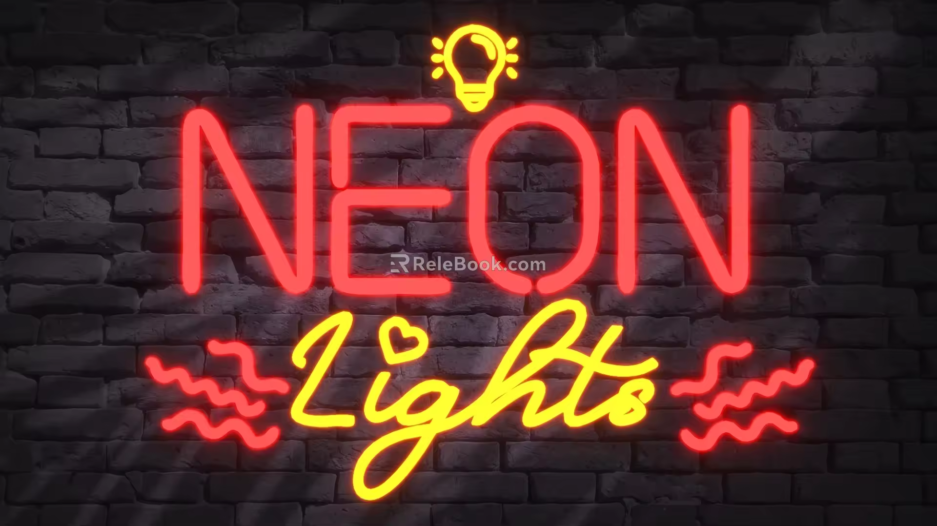 Neon Light with Music Light Box Light Word Coffee Tavern Decoration 2 3d model