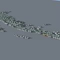 Aerial Planning of Urban Community with Organized Building Arrangement and Road Layout