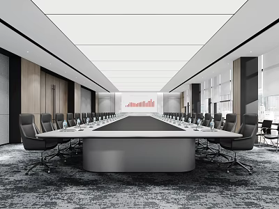 Modern Conference Room 3d model