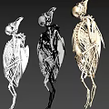 Stylish Decorative Ornament Set With Gold Silver Finish And Intricate Sculptural Design For Home Decor