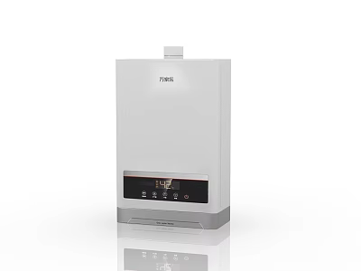 modern gas water heater 3d model