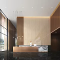 Modern Front Desk 3d model