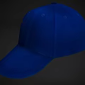 Stylish Blue Baseball Cap With Solid Color Design For Casual Daily Wear