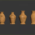 Artistic Sculpted Copper Vases With Intricate Carvings In Various Sizes