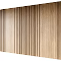 Modern Interior Wall Featuring Wooden Vertical Striped Paneling In Natural Tone