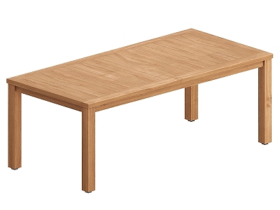 Nordic simple dining table simple dining table 3d model