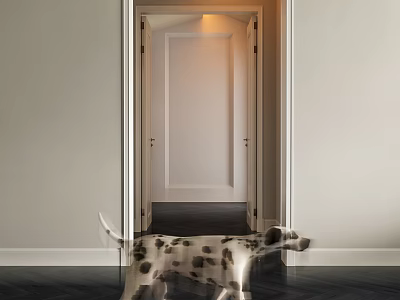 Modern Animal Dalmatians Pet Dog 3d model