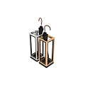 Modern Gold and White Umbrella Stands Frame Design with Black Umbrellas