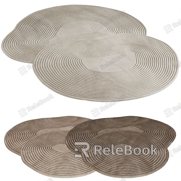 modern shaped carpet shaped carpet model