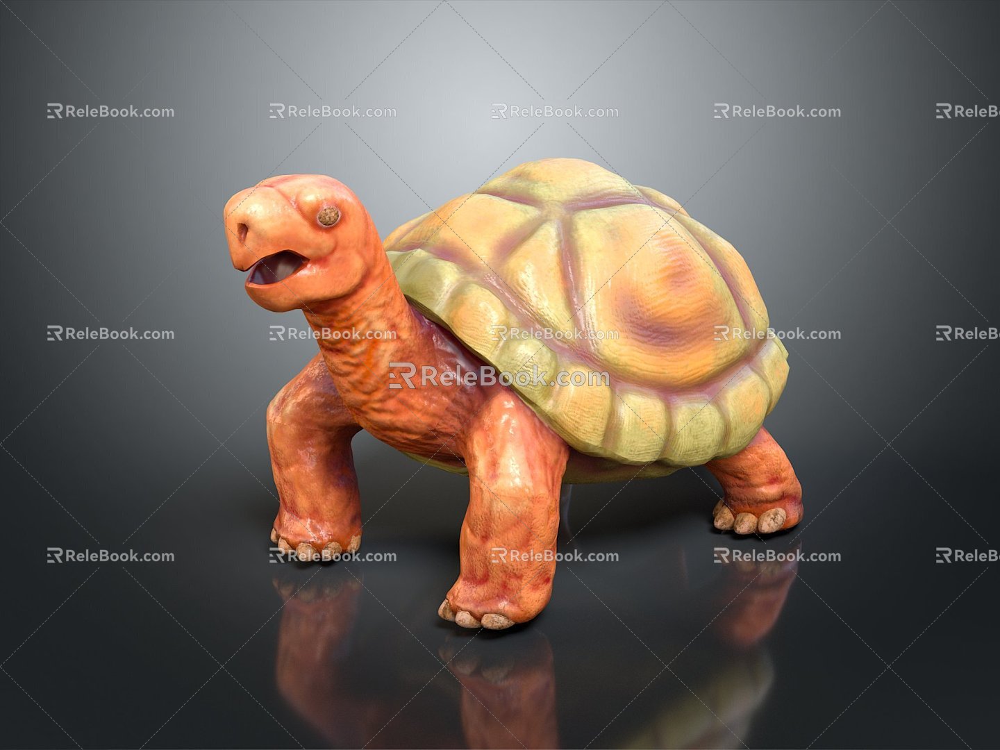 Turtle Turtle Cartoon Turtle Snapping Turtle Chickbill Turtle Reptile Cold Blooded Animal Reptile Reptile Class 3d model