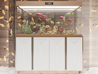 Light Luxury Fish Tank 3d model