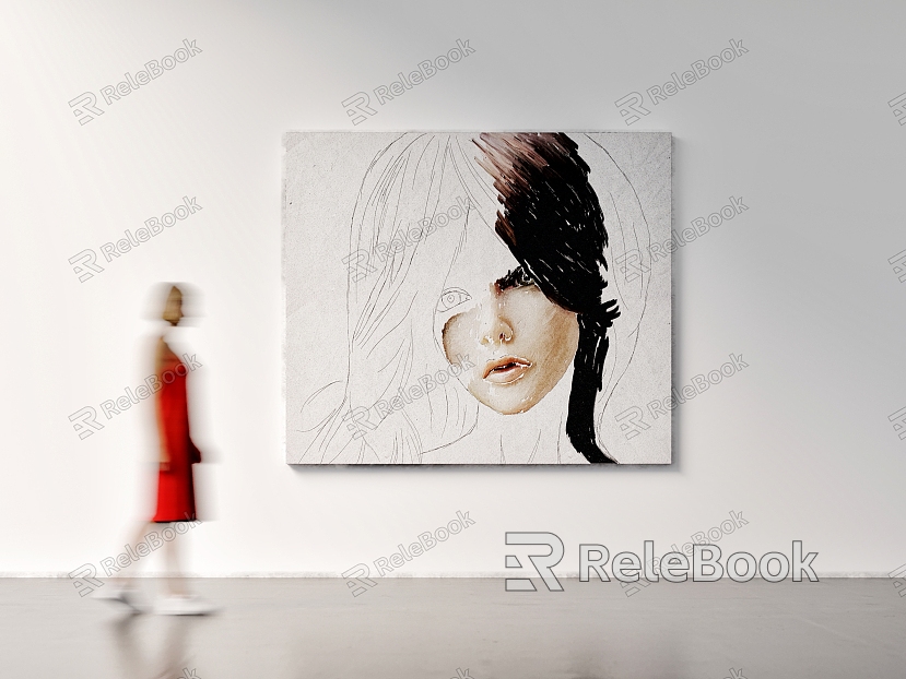 Hanging Painting Art Hanging Painting portrait painting simple decorative painting exhibition abstract painting model