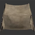 Ancient Camping Tent with Canvas Cover and Wooden Support Frames