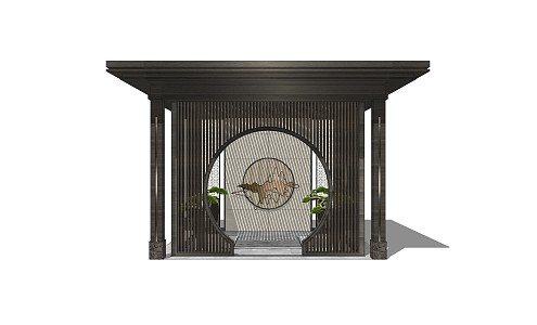 New Chinese Pavilion 3d model