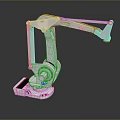 Game Movie Character ABB White Mechanical Arm With Detailed Design And Realistic Features