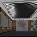 Curved Screen Display Of Hexi Corridor With Mountain Range Ancient Buildings And Flying Birds