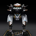 Futuristic Bipedal Intelligent Robot Featuring Advanced Mechanical Structure And Metal Armor 3d model