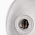 Modern Round Fabric Wall Lamp With Soft Surface And Metal Light Socket For Indoor Decoration