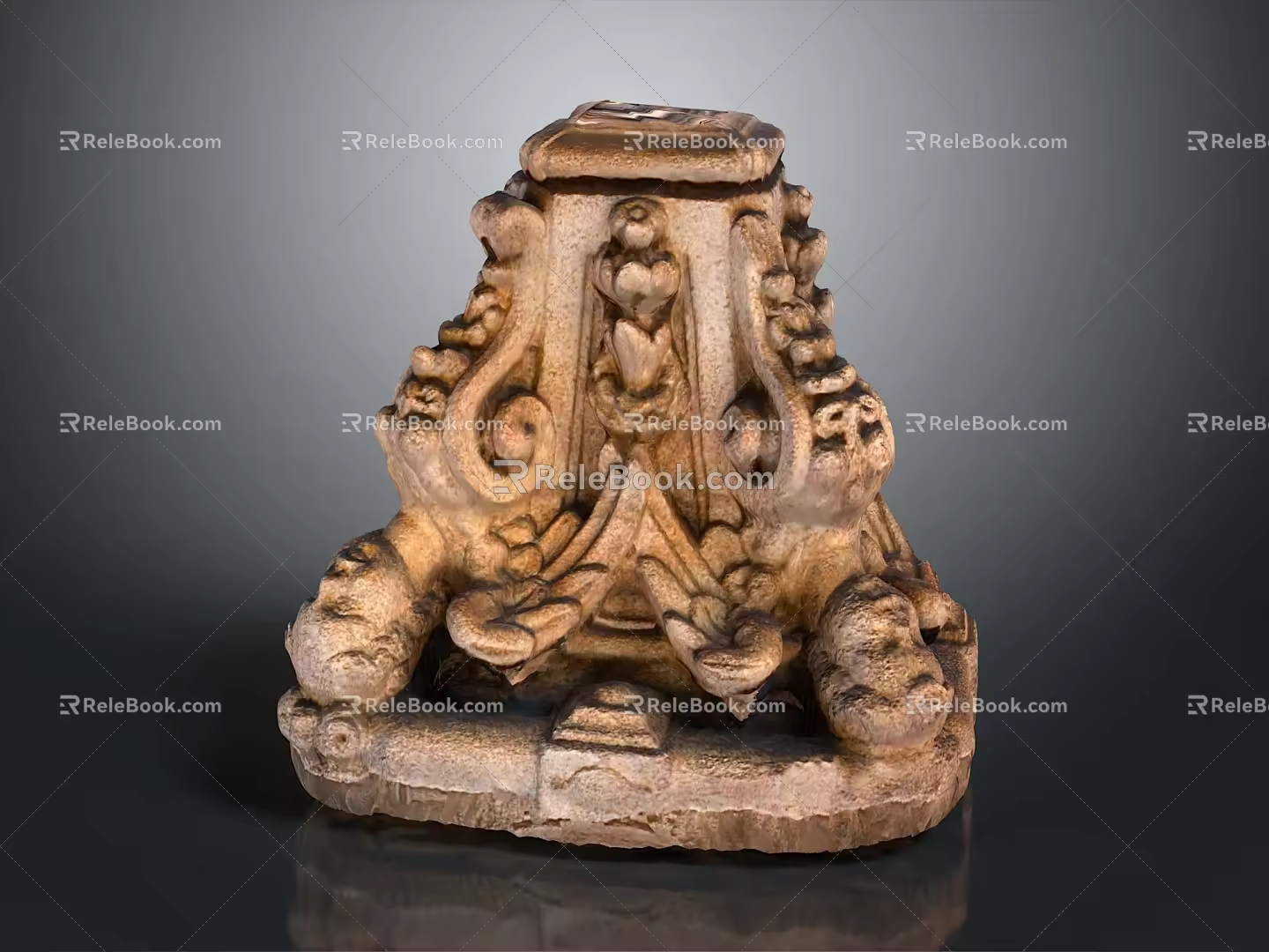 Modern Columns Stone Columns Stone Columns Old Stone Columns 3d model