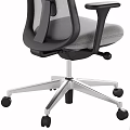 Modern Office Chairs With Mesh Back Armrests And Metal Base Wheels