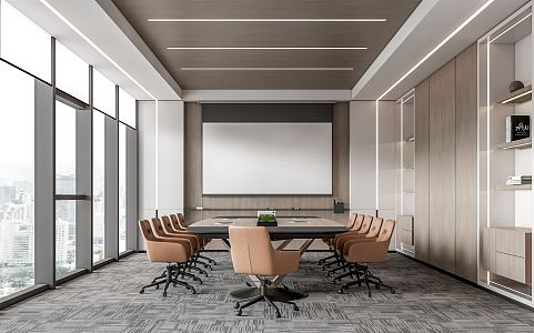 Modern Conference Room 3d model