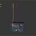 Uni T Digital Measuring Device With Red And Black Probes And Gray Body