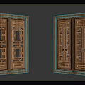 Traditional Wooden Carved Doors Furniture With Intricate Patterns And Classic Design