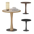 Nordic Side Table Combination Small Man Waist Side Table Coffee Table Small Round Table Negotiation Table Leisure Table Side Table Decoration Rock Plate Side Table Solid Wood Side Table Antique Style 3d model