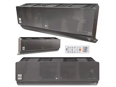 LG ARTCOOL Air Conditioner With Remote Control Modern Design Features 3d model