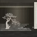 New Chinese Landscape Sketch Landscape Simulation Pine 3d model