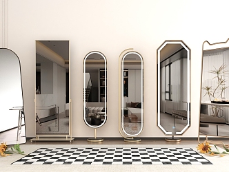 Light Luxury Mirror 3d model