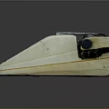 Vintage Typewriter With Classic Design Mechanical Keyboard And Roller Parts