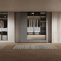 Modern Elegant White Wardrobe With Arched Glass Doors Interior Lighting Hanging Space And Shelves