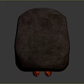 Red Legged Creature With Yellow Glowing Eyes And Rock Like Shell Structure