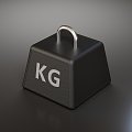 Square Trapezoidal Weight Dumbbell Weight Weight Iron Block Metal Block 3d model