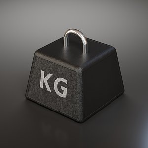 Square Trapezoidal Weight Dumbbell Weight Iron Block Metal Block 3d model