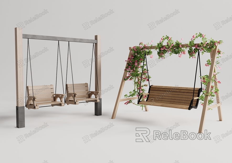 Modern Outdoor Swing Courtyard Swing Swing Chair Hanging Chair Outdoor Rocking Chair model